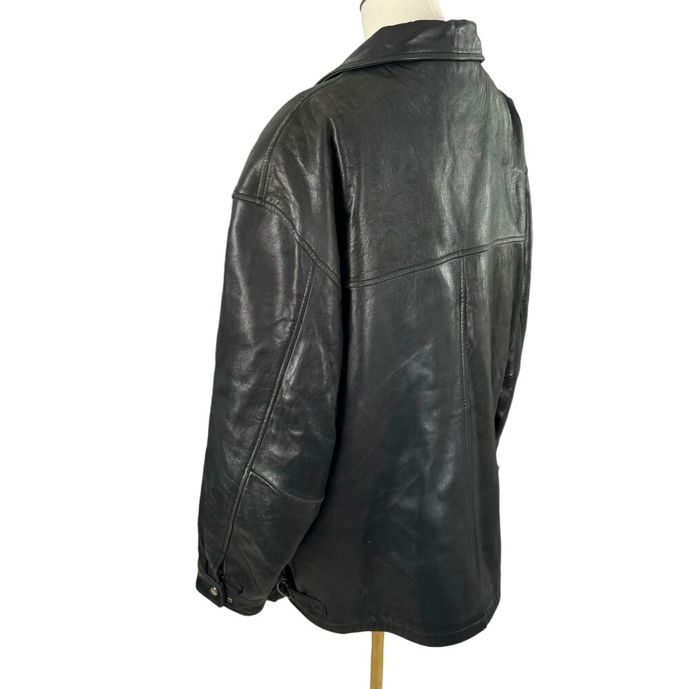 James & John Extasy Leather Jacket Classic Edgy Motorcycle Going Out Coat Big 2X - Picture 7 of 16